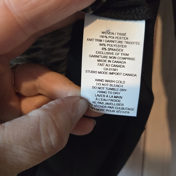 Robert Kitchen Black and Gray Button Down Shirt Sheer Panels Womens Medium - Picture 5 of 6